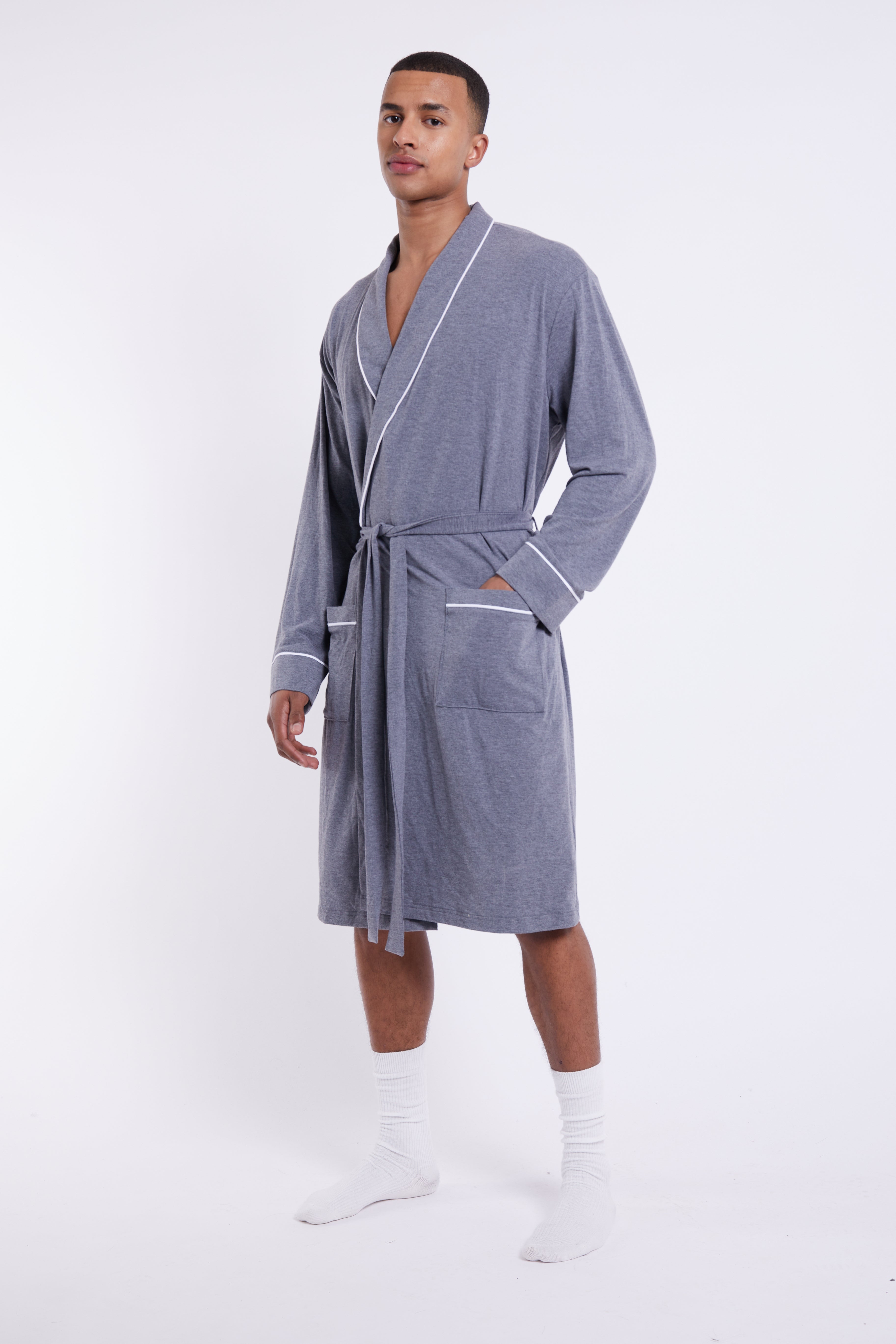 Mens jersey hot sale dressing gown